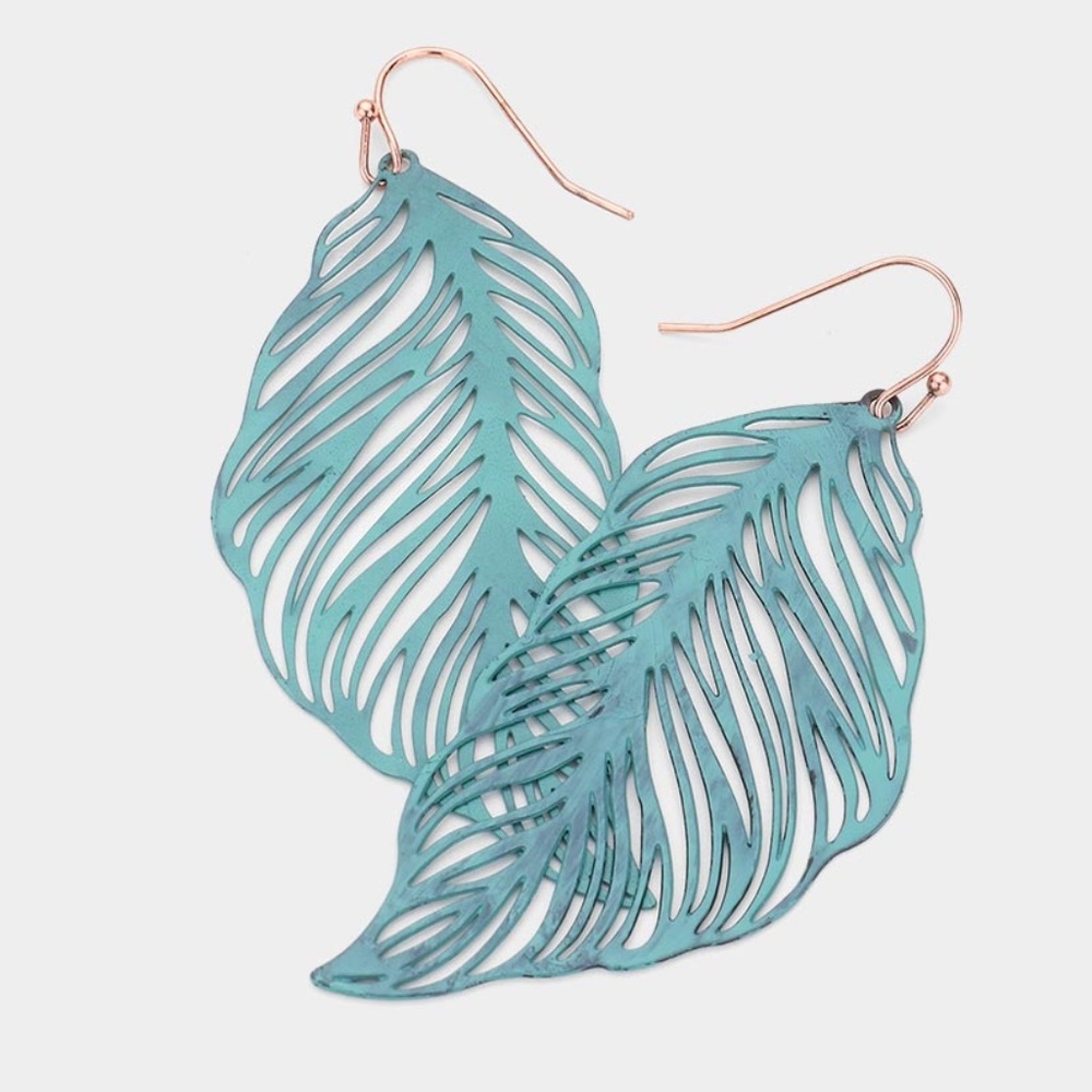 Stunning Filigree Leaf Earrings